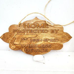 Baltic Birch stained wood sign. Handcrafted.